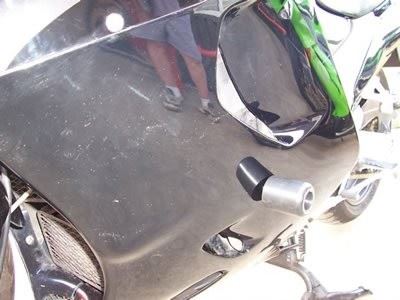 Crash Protectors - Classic Style for  Kawasaki ZZR1100/1200 Colour: White