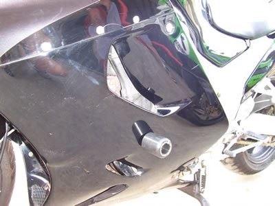 Crash Protectors - Classic Style for  Kawasaki ZZR1100/1200 Colour: White