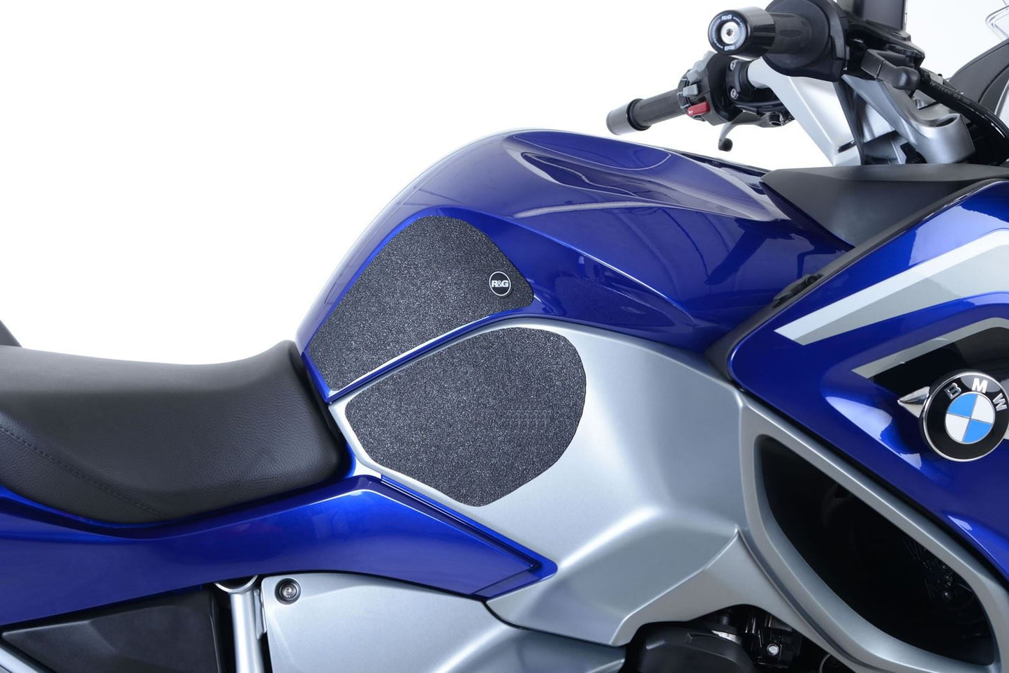 R&G Tank Traction Grips for BMW R1200RT '14- & R1250RT '19- Colour: Black