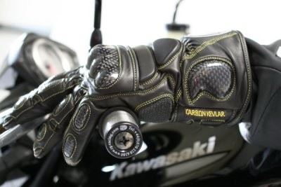Leather Deluxe Motorcycle Gloves - Black Size: Extra Extra Large