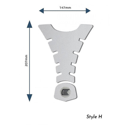 Eazi-Grip PRO Centre Tank Pads Style : Style H Eazi-Grip Colour: Clear