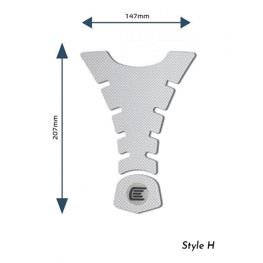 Eazi-Grip PRO Centre Tank Pads Style : Style H Eazi-Grip Colour: Clear