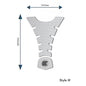 Eazi-Grip PRO Centre Tank Pads Style : Style H Eazi-Grip Colour: Clear