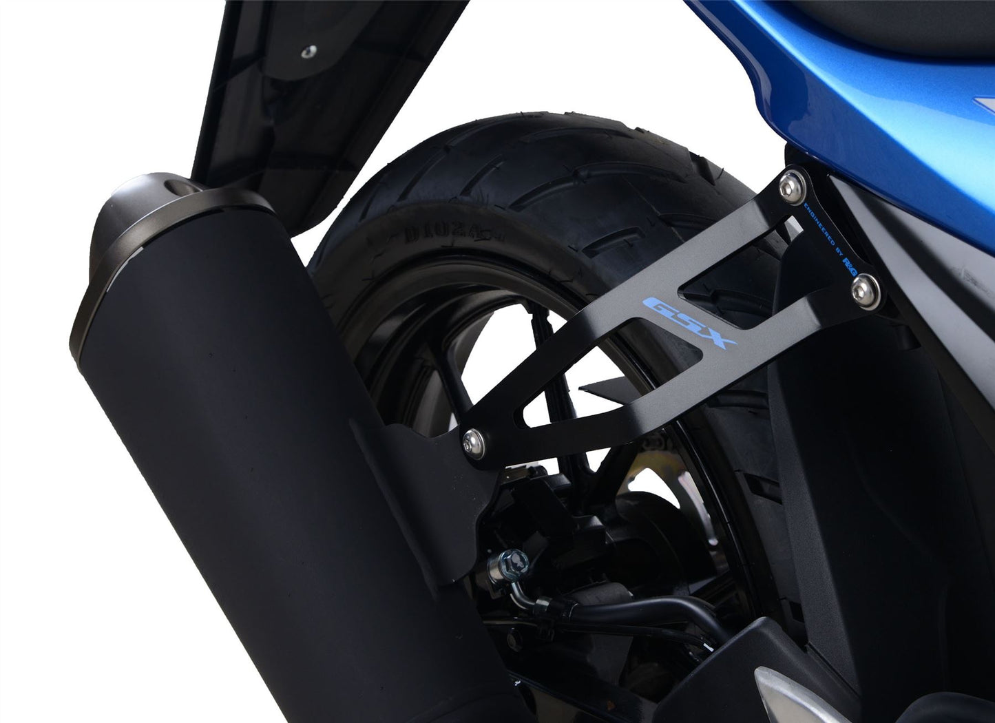 Exhaust Hanger for the Suzuki GSX-S125 '17 & GSX-R125 '17- Logo Colour: Blue Logo