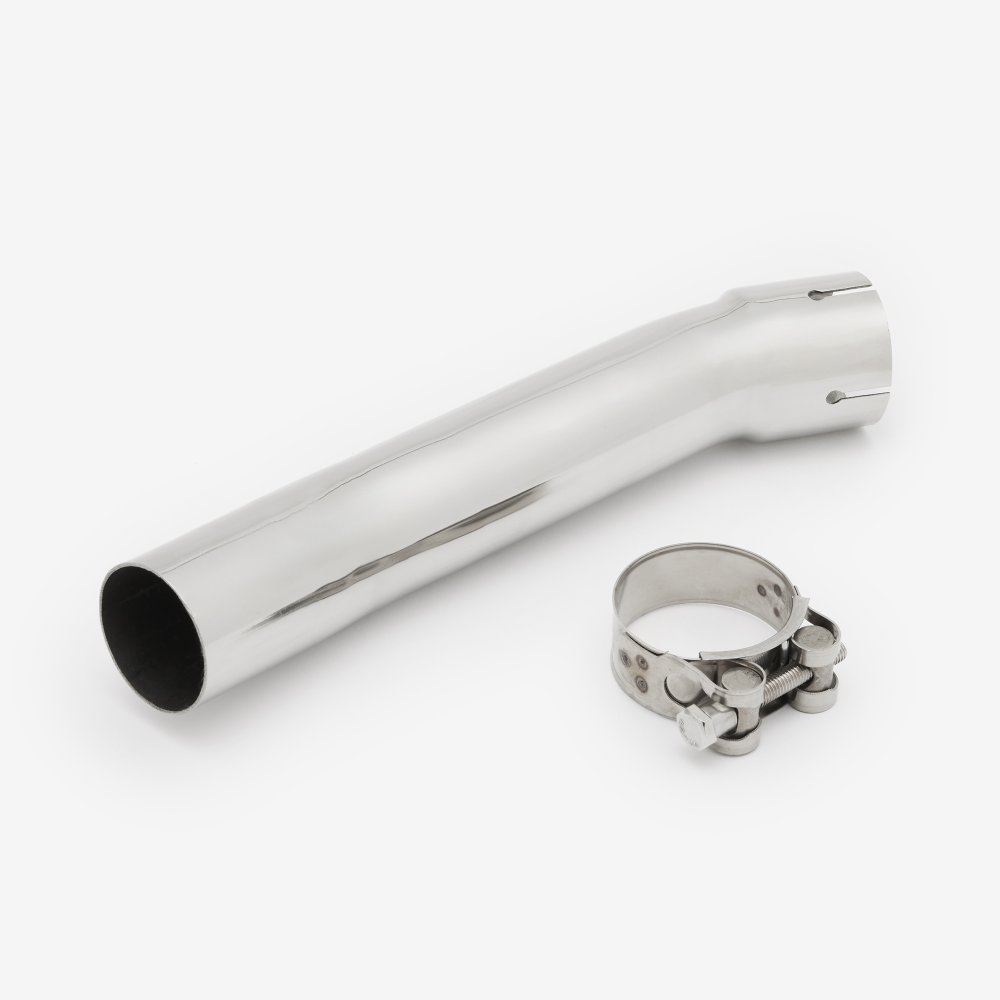 Matt Pipe Lextek Stainless Steel VP1 Matt Exhaust 300mm with Link Pipe for Suzuk ...
