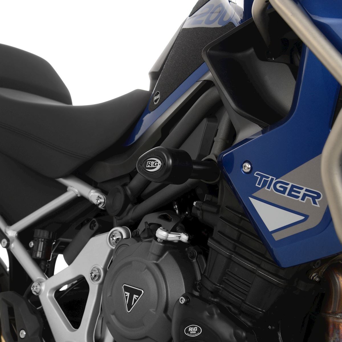 Crash Protectors - Aero Style for Triumph Tiger 1200 GT/ GT Pro/ Rally Pro '22- Colour: Black