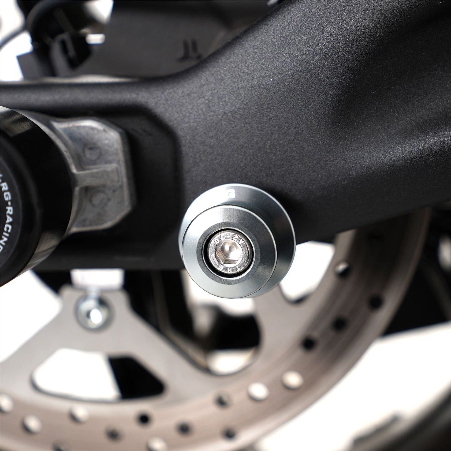 R&G Elevation Paddock Stand Bobbin - M8 - Suzuki GSX-250R '17- & Zero DSR/X '23- Colour: Titanium