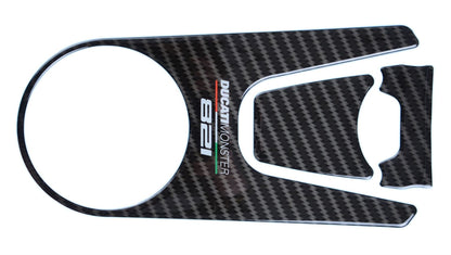 Red Dynamic Carbon Fibre Yoke Pad for Ducati Monster 821