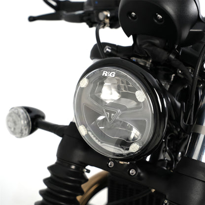Headlight Shield for Indian FTR1200 (S) '19-, Scout Bobber '20- & Triumph Scrambler 1200 XC/XE '19-, Bonneville bobber '21-