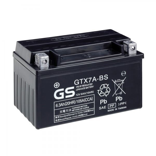 GS GTX7A-BS (CP) 12V Pre Filled MF VRLA Battery