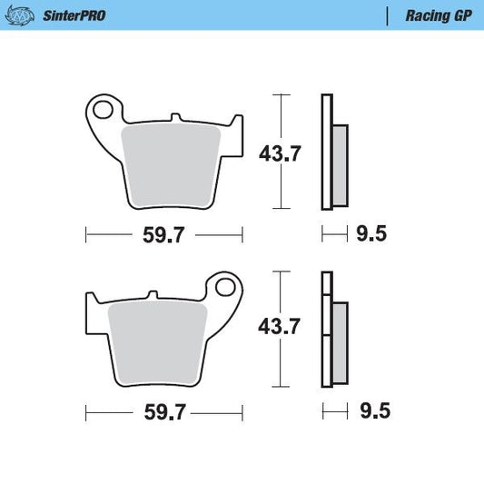 Moto-Master Racing GP SinterPRO Brake Pads - 94312