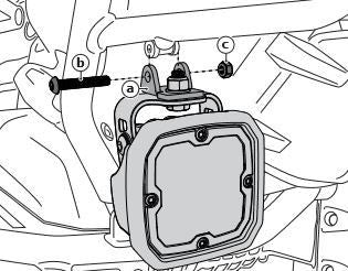 DENALI Crashbar Light Mounting Adapter for Select BMW Motorcycles (rev00)