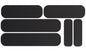 Eazi-Grip Universal Mini Strip Tank Grips - PRO Eazi-Grip Colour: Black