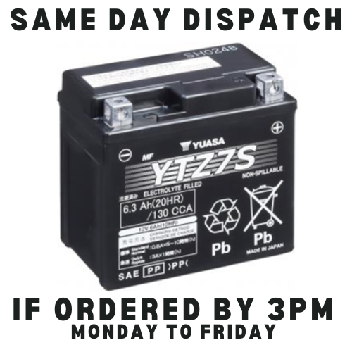 Yuasa Battery YTZ7S Sealed Battery for SYM Jet 50 Euro X 2003 to 2008