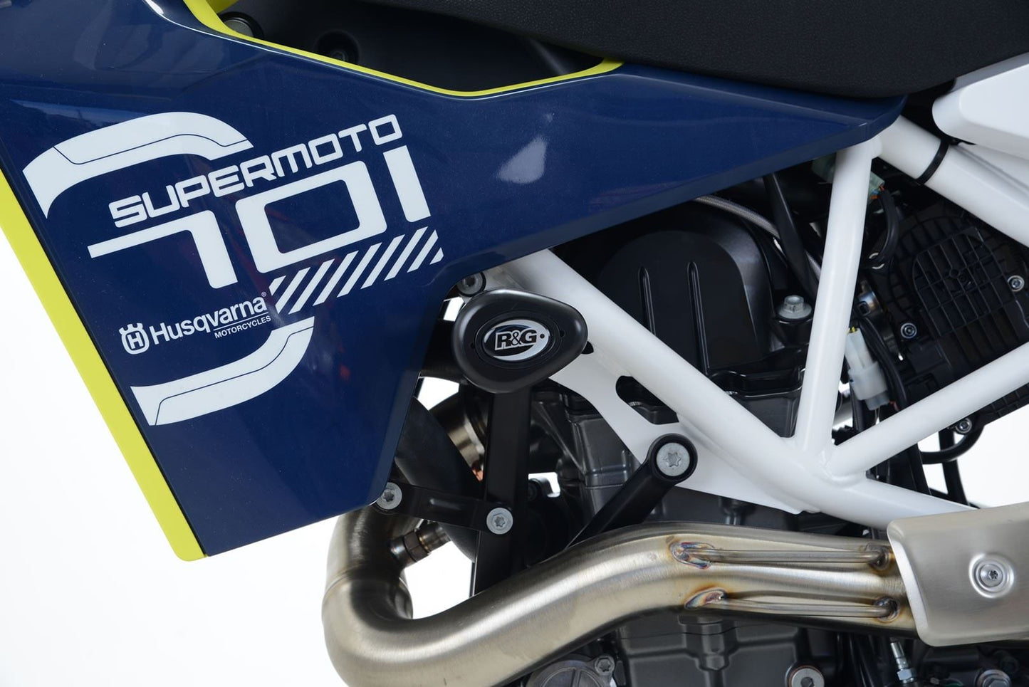 Crash Protectors - Aero Style for Husqvarna 701 Enduro/Supermoto '16- '24 & KTM SMC-R 690 '19- Colour: Black