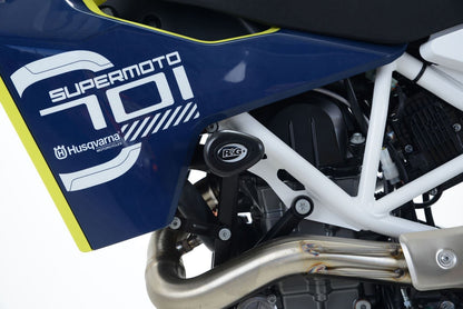 Crash Protectors - Aero Style for Husqvarna 701 Enduro/Supermoto '16- '24 & KTM SMC-R 690 '19- Colour: Black