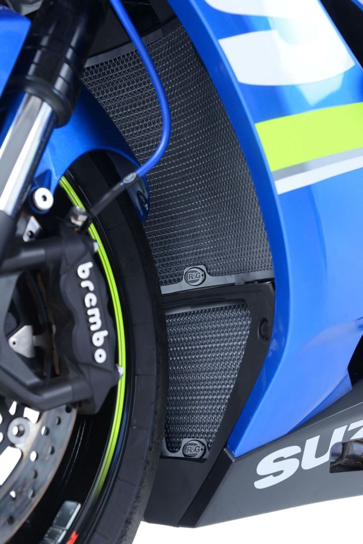 Oil Cooler Guard for Suzuki GSXR1000 '17- '24  / GSX-R1000R '17- '24 Colour: Black
