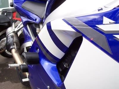 Crash Protectors - Classic Style for Yamaha YZFR1 '00- '01 Colour: White