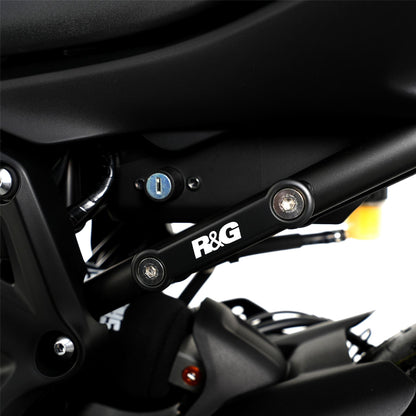 Rear Foot Rest Blanking Plate Kit for Yamaha MT-07 (FZ-07) models '14- Colour: Black (BK)