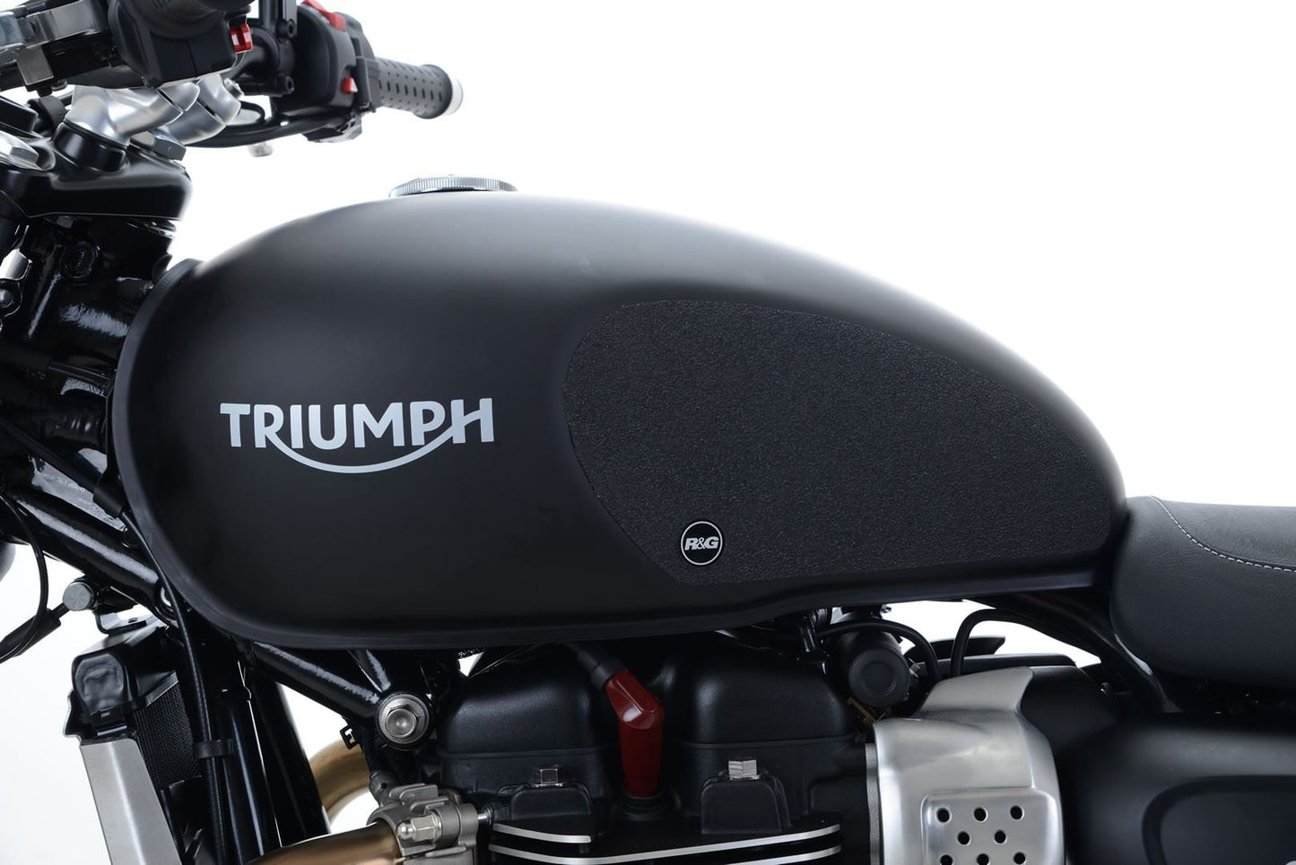 R&G Tank Traction Grips for Triumph Street Twin '16-, Scrambler 900 ’23- & Speed Twin 900 '22- '24 Colour: Clear