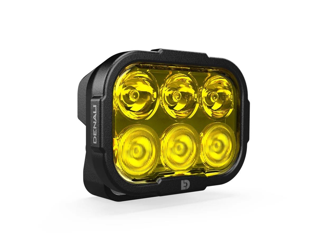 DENALI DL-6 Driving Light w/ DataDim Technology, 6-LED, Elliptical Hybrid Beam Colour: Amber