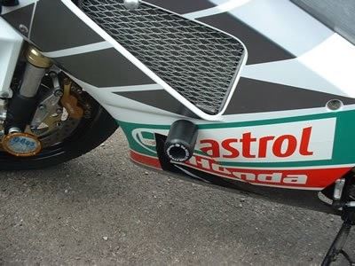 Crash Protectors - Classic Style for Honda VTR1000 SP-2 Colour: White