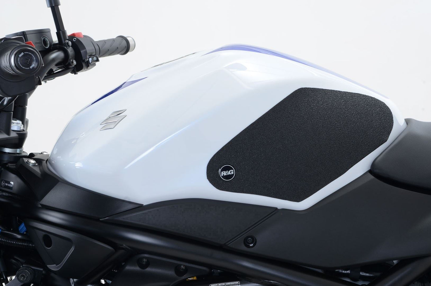 R&G Tank Traction Grips for Suzuki SV650 '16- & SV650X '18- Colour: Black