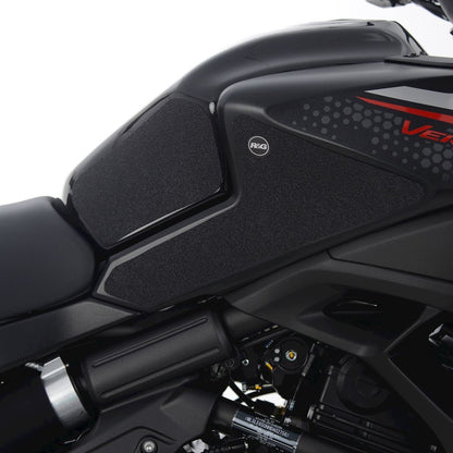 R&G Tank Traction Grips for Kawasaki Versys 650 '22- '24 Colour: Clear