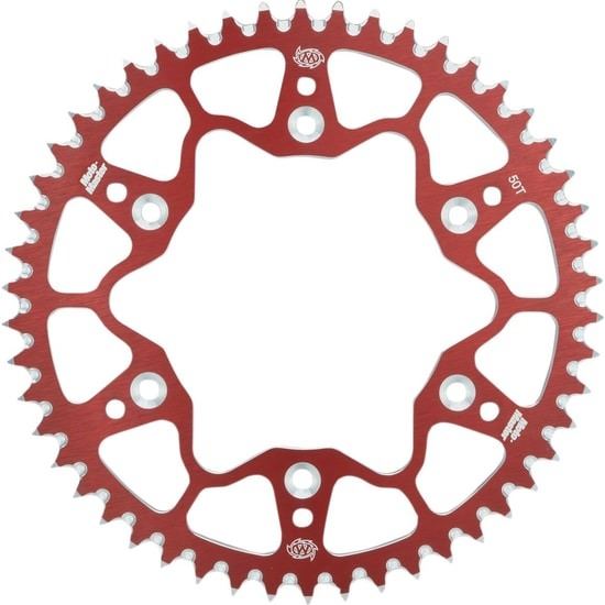 Moto-Master 7075 Alu Rear Sprocket - Red - 420-49 - Honda