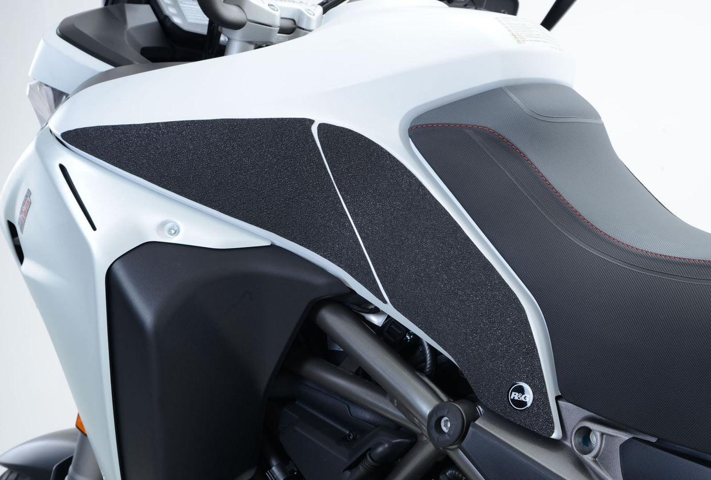 R&G Tank Traction Grips for Ducati Multistrada 1200 Enduro '16- Colour: Clear