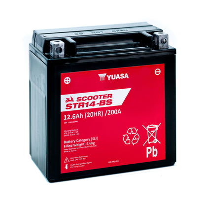 Yuasa STR14-BS (CP) 12V MF VRLA Scooter Battery