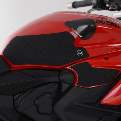 R&G Tank Traction Grips for Ducati Streetfighter V2 '22- '24  Colour: Clear