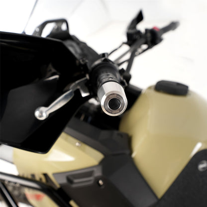 R&G Stainless Steel Bar Ends for Kawasaki Versys 1000 '12-'18, Z1000, ZZR1400, GTR1400, Ninja 125 '19-, Ninja 1000SX '20- '24 , Ninja 1100SX '25-,  Royal Enfield Himalayan '17- & Kawasaki KLR 650 '22-, Eliminator 500 2024