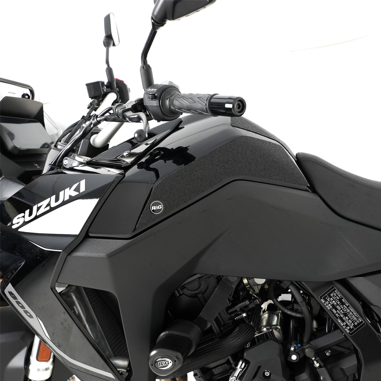 R&G Tank Traction Grips for Suzuki V-Strom 800DE / RE '23-  Colour: Clear