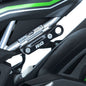 Tie-Down Hooks for Kawasaki Ninja 125 '19-, Z125 '19- & KLR 650 '22- (Pair) Colour: Black