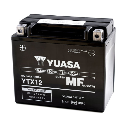 Yuasa YTX12 (WC) 12V Factory Activated MF VRLA Battery