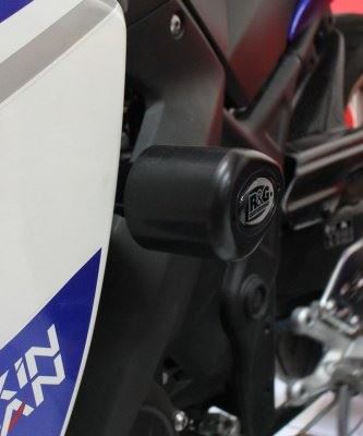 Aero Crash Protectors for Yamaha R25 '14-'18 and the R3 '15-'18 models Colour: Black