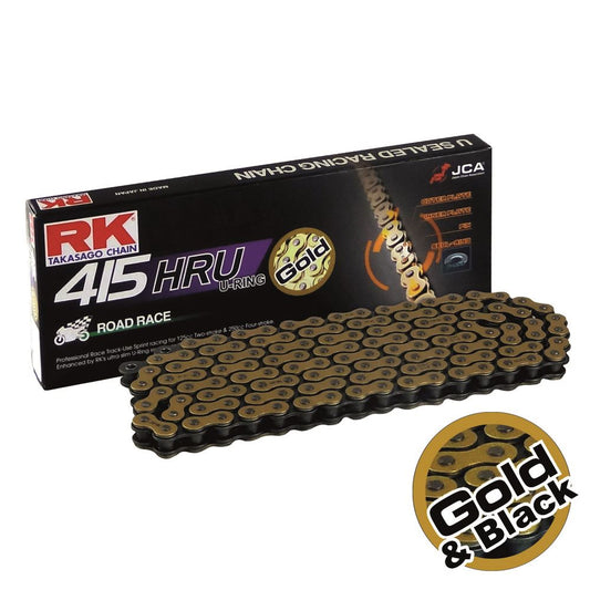 RK GB415HRU-140 Gold U-Ring Road Race Chain