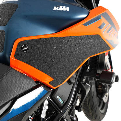R&G Tank Traction Grips for for KTM Duke 125/250/390 2024 Colour: Clear