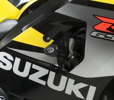 Crash Protectors - Aero Style for Suzuki GSXR600 / GSXR750 ('04-'05 onwards) Colour: Black