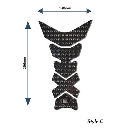 Eazi-Grip EVO Centre Tank Pads  Style : Style D Eazi-Grip Colour: Clear