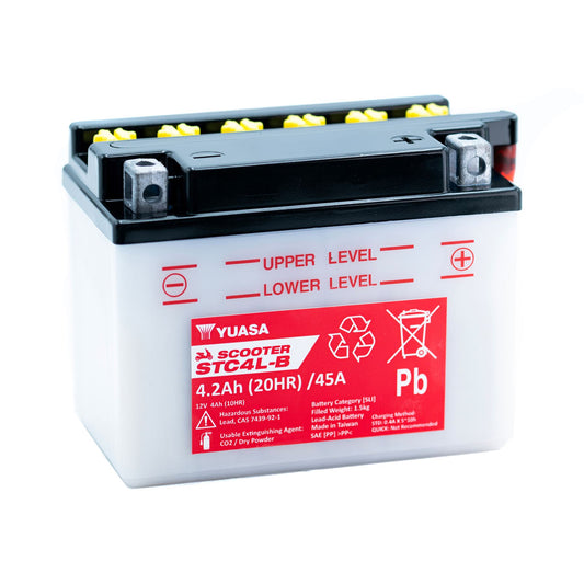 Yuasa STC4L-B (WC) 12V Scooter Battery