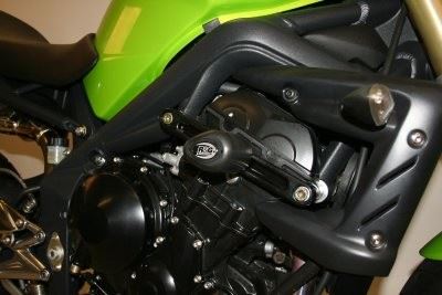 Crash Protectors - Aero Style for Triumph Street Triple 675 '07-'12 Colour: Black