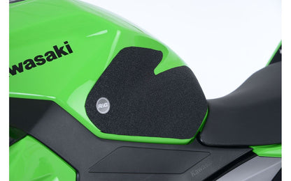 R&G Tank Traction Grips for Kawasaki  Ninja 7 Hybrid HEV / Z 7 Hybrid HEV  '24-, Ninja 250/400 '18- & Z400/ Z250 '19-, Z500 (Ninja) '24- Colour: Clear