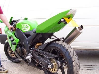 Crash Protectors - Classic Style for Kawasaki ZX10R '04- '05 Colour: Black