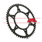 JT Rear Sprocket JTR897.52SC - Self Cleaning Lightweight