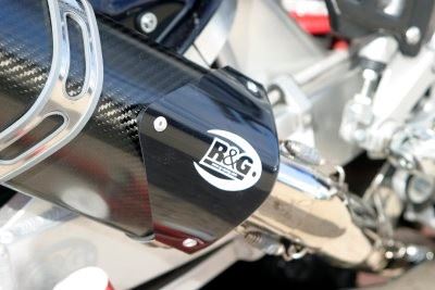 Tri Oval Exhaust Protector (Can Cover) Side: Right Hand Side