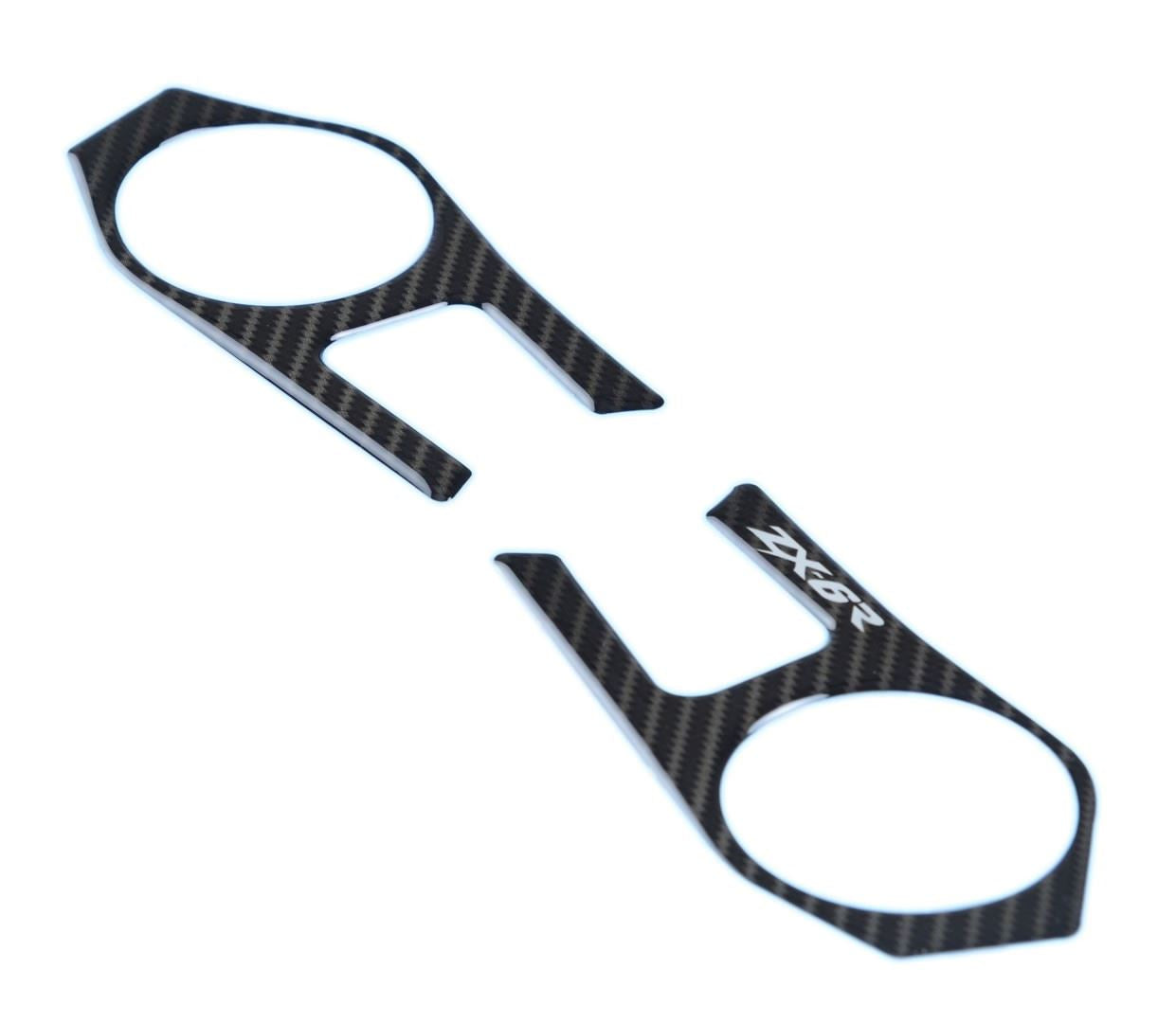 Red Dynamic Carbon Fibre Yoke Pad for the Kawasaki ZX-6R '09-'11