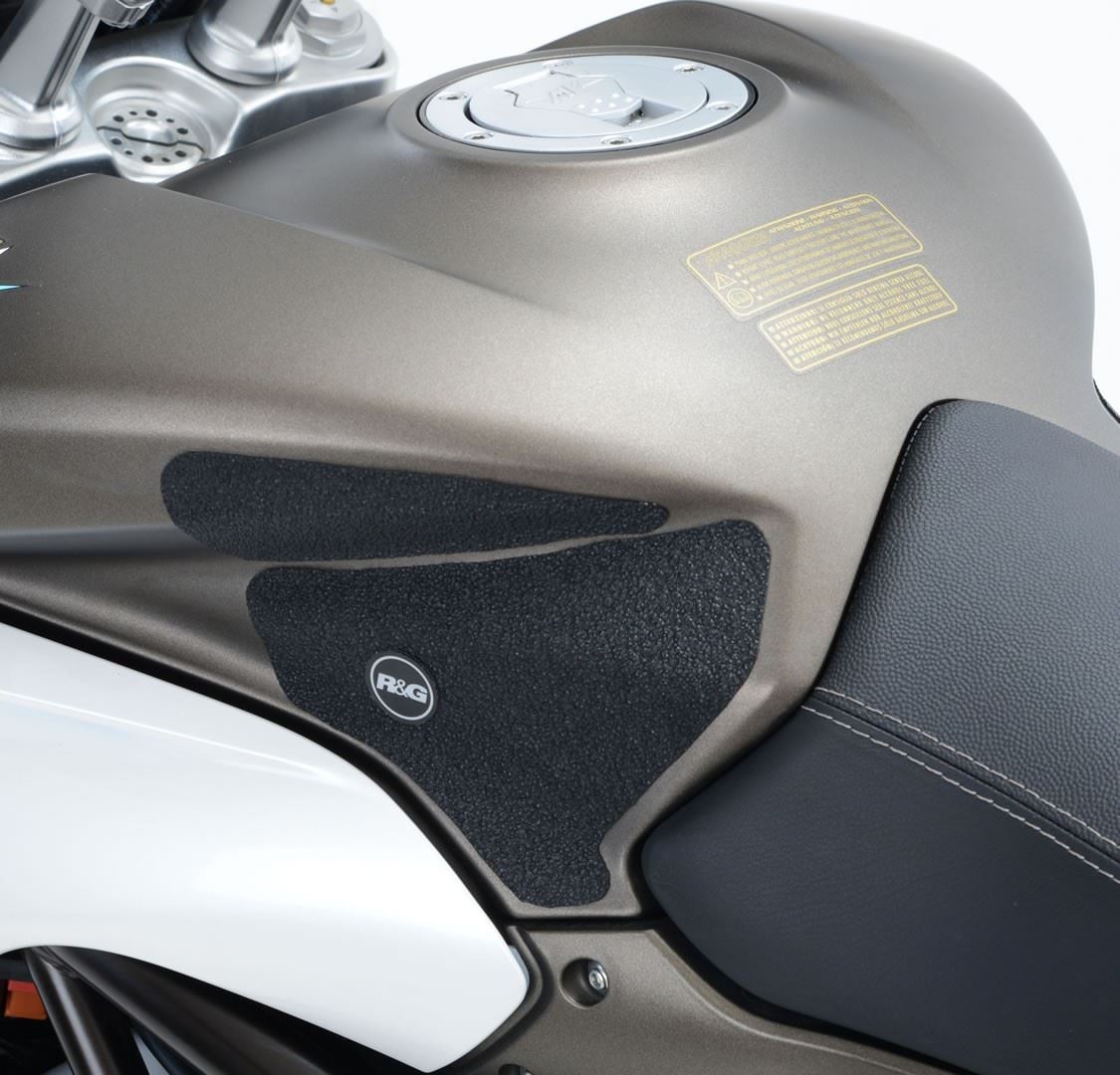 R&G Tank Traction Grips for MV Agusta Stradale 800 '15- Colour: Clear