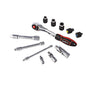 Bikeservice Tools 12pc ratchet /  UJ /  extension and adapter set BS80056
